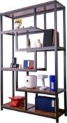RRP £178.65 BenPo bar Bookcase Industrial Shelves