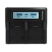 RRP £22.32 Fomito FH-50 Dual Digital Battery Charger with LCD