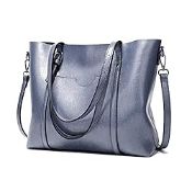 RRP £25.67 Womens Handbags Soft Leather Large Capacity Retro Vintage