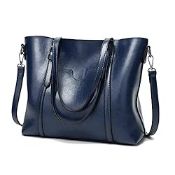 RRP £25.67 Womens Handbags Soft Leather Large Capacity Retro Vintage