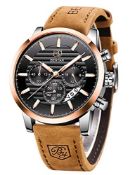 RRP £43.35 BENYAR Mens Watches Quartz Chronograph Business Brand