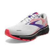 RRP £89.14 Brooks Ghost 14 Women's Neutral Running Shoe - White/Purple/Coral - 8