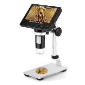 RRP £51.54 Ninyoon DM4 Digital Microscope with 4.3inch LCD Screen