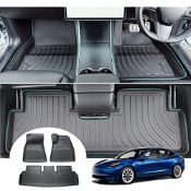 RRP £121.71 GAFAT for UK RHD Tesla Model 3 Floor Mats 2017-2023