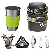 RRP £27.40 Odoland Camping Cookware Kit