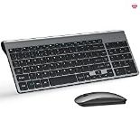 RRP £33.25 Wireless Keyboard and Mouse Ultra Slim Combo