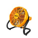 RRP £42.42 INGCO 20V Cordless 11" Dual-use Fan (Body Only) 360 Adjustable