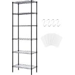 RRP £55.82 FTEYUET 6-Tier Metal Shelving Unit