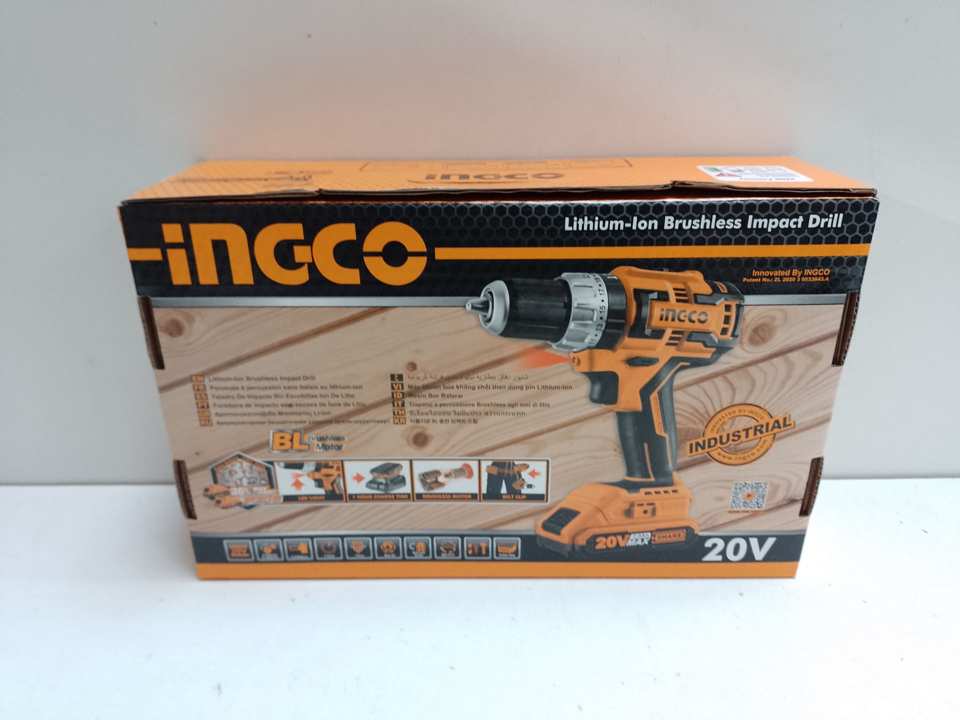 RRP £129.52 INGCO Brushless Impact Drill Set 531 in-lbs Lithium-Ion - Image 2 of 2
