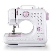 RRP £65.87 DONYER POWER Electric Sewing Machine Mini Portable with 12 Built-in Stitches