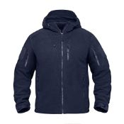 RRP £49.11 KEFITEVD Nens Winter Fleece Jackets with Hood Multi