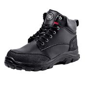 RRP £46.89 Black Hammer Mens Safety Boots Steel Toe Cap S3 SRC