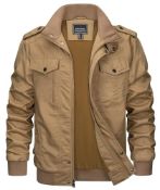 RRP £62.43 KEFITEVD Men's Outwear Winter Cargo Military Jackets