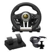 RRP £86.98 PXN V3 PRO Gaming Steering Wheel and Pedals