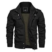 RRP £52.46 KEFITEVD Men's Combat Jackets Military Tactical Cotton