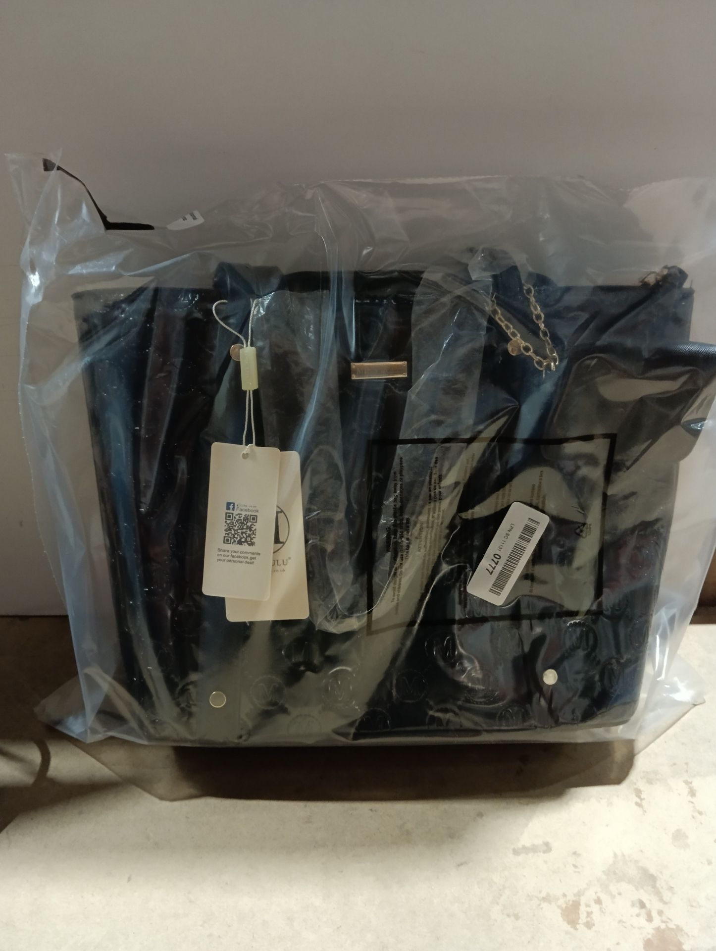 RRP £33.49 Miss Lulu Shoulder Hobo Bag PU Leather Women Tote Bag 4 Pcs Handbag - Image 2 of 2
