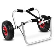 RRP £69.77 Kayak Canoe Trolley with Tie Strap and Extra Large Wheels