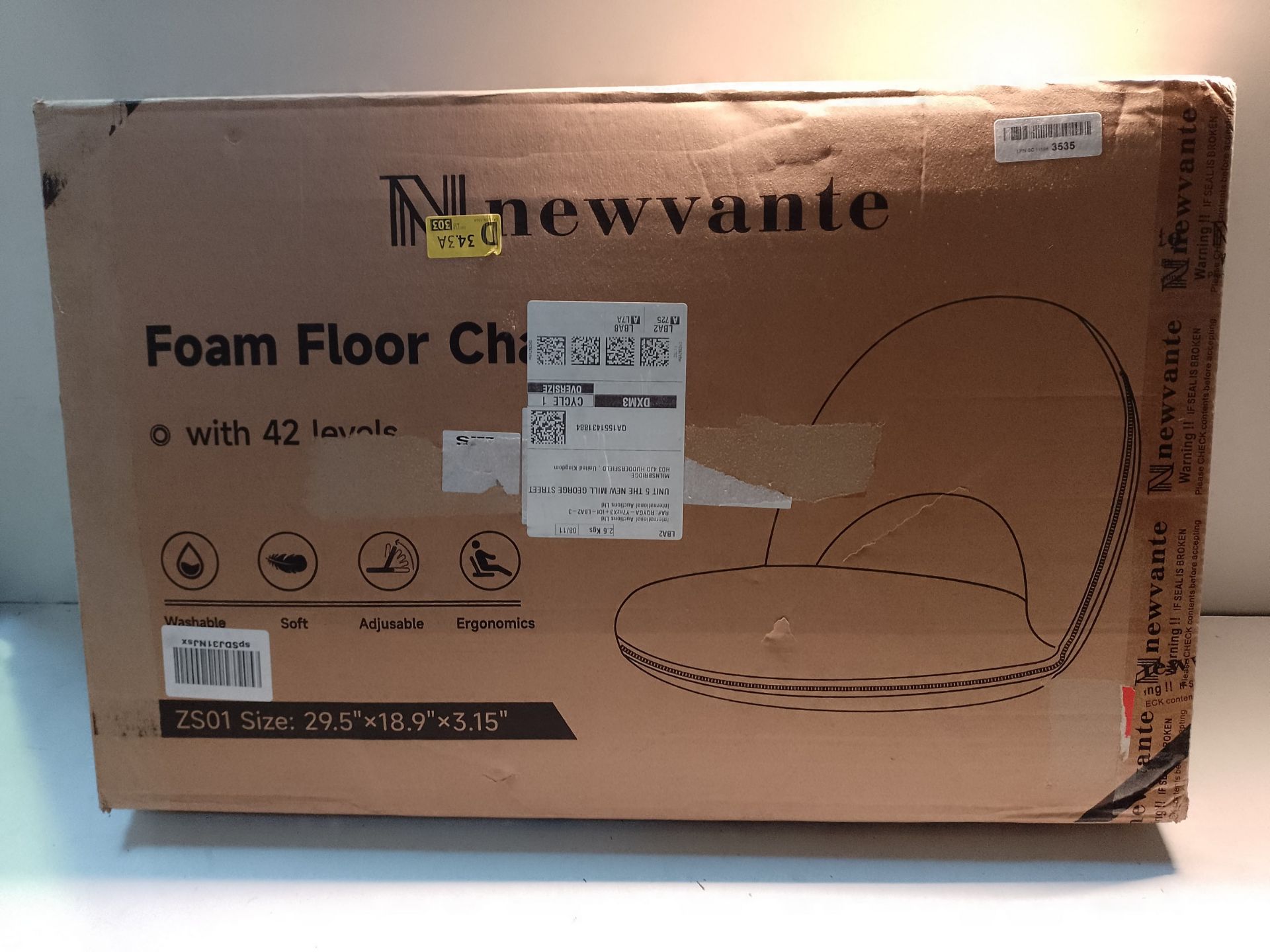 RRP £78.15 Nnewvante Floor Chair Adjustable Floor Seating with - Image 2 of 2