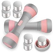 RRP £36.82 VAZILLIO Adjustable Dumbbell Set 4KG Pair