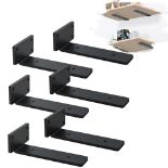 RRP £40.19 MLOQI Floating Shelf Brackets Black Shelf Brackets