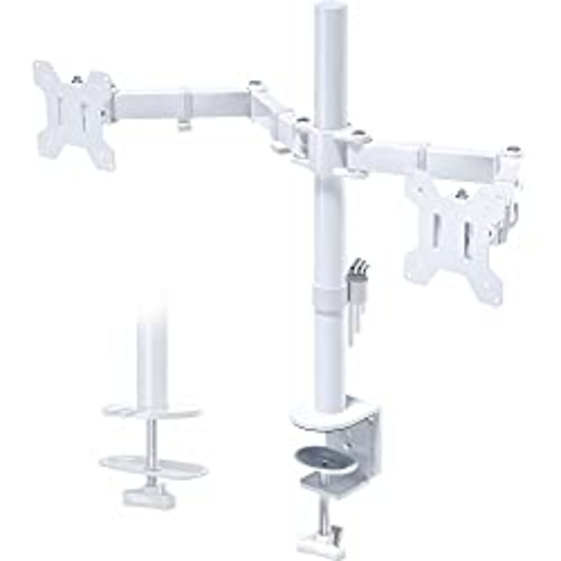 RRP £48.92 BONTEC Dual Monitor Stand for 13-27 inch Screens