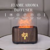 RRP £23.21 Leyoue Essential Oil Diffuser 240ml Flame Fog Mimicry