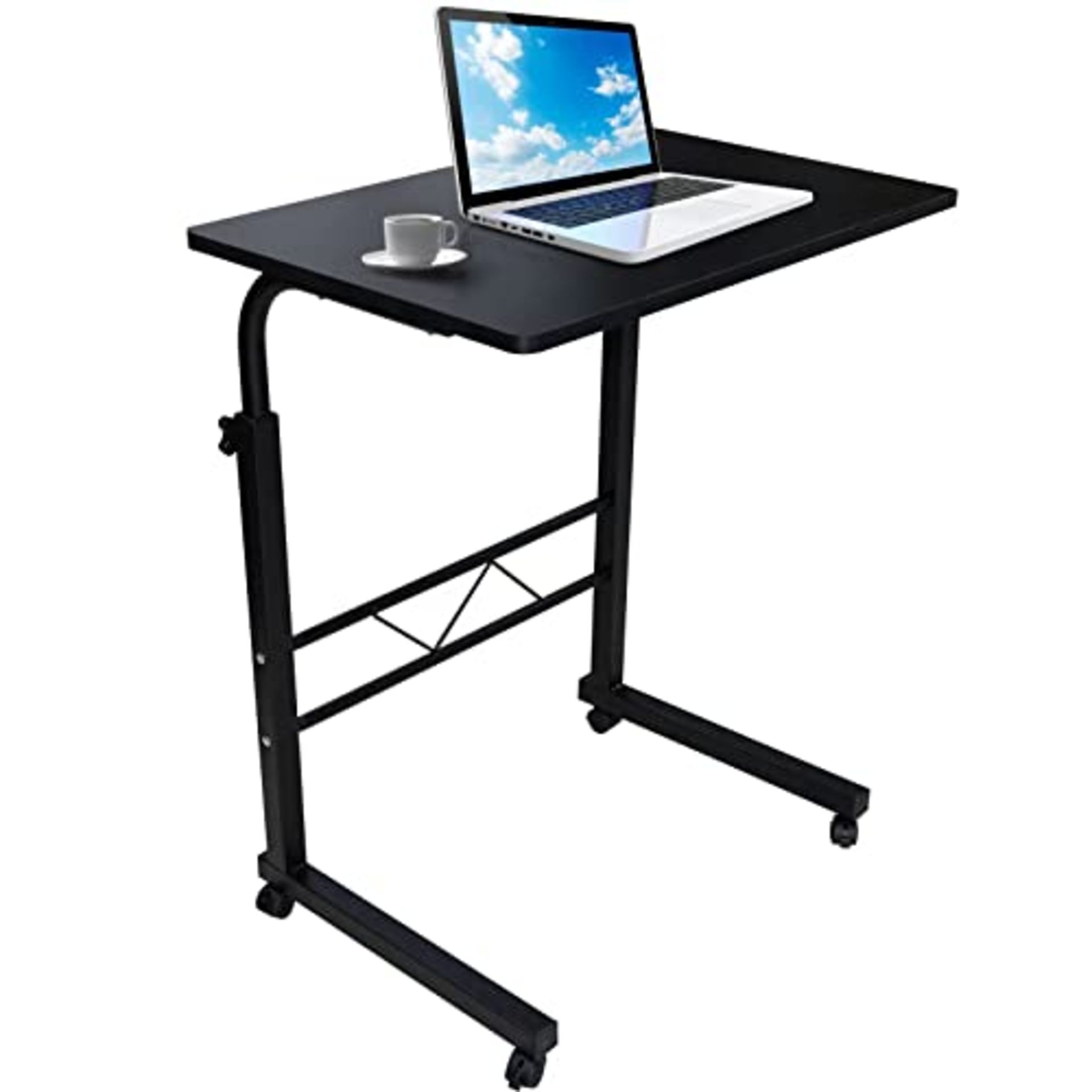 RRP £45.77 Overbed Table Laptop Desk Table on Wheels