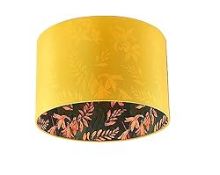 RRP £44.55 Botanica Contemporary 50cm Yellow Mustard Round Drum