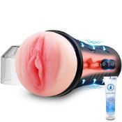 RRP £29.10 Vibrating Male Masturbator Squeezable Pocket Pussy for Men