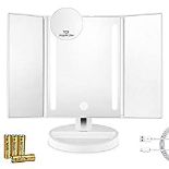 RRP £24.37 Auxmir Makeup Mirror with LED lights