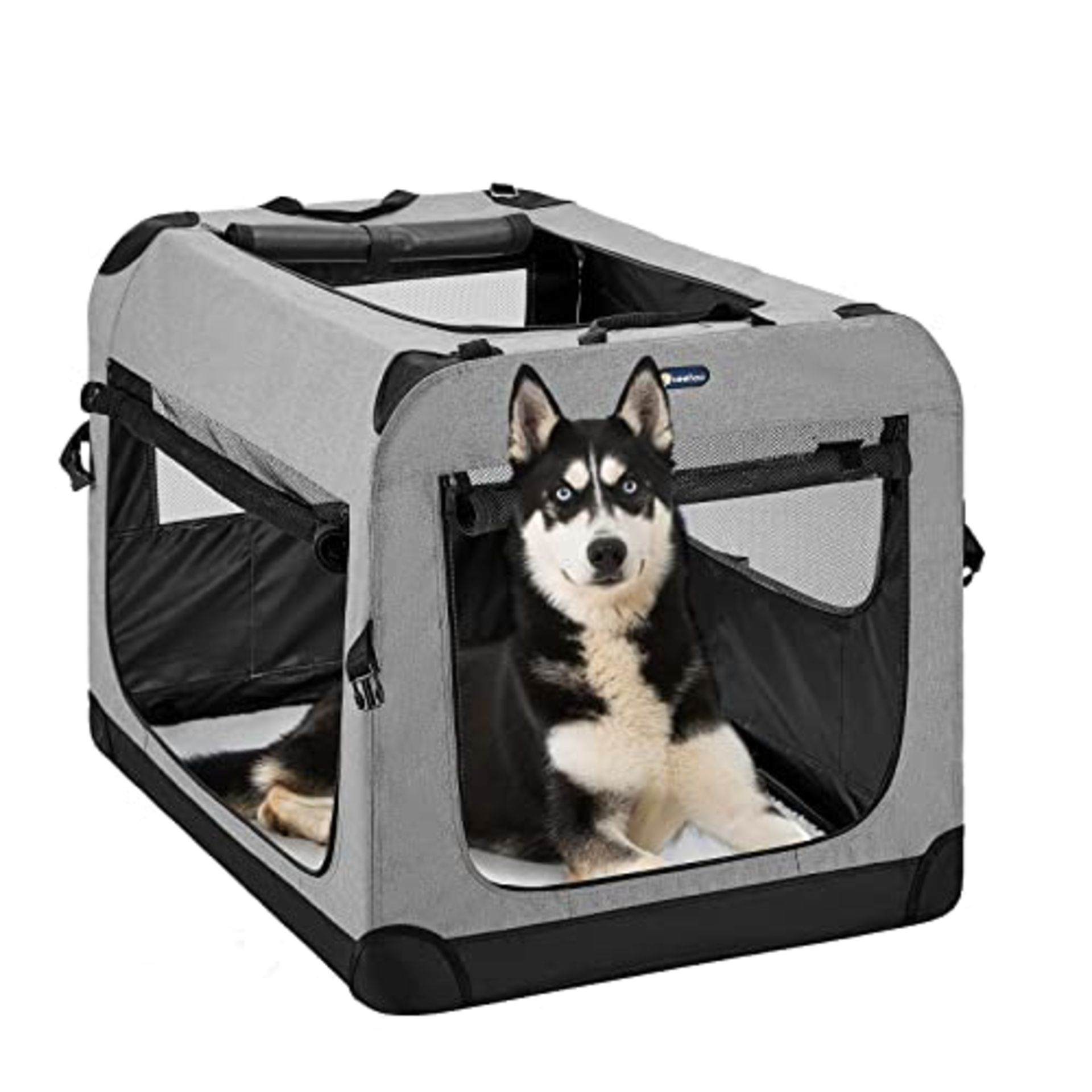 RRP £83.74 Veehoo Folding Soft Dog Crate