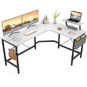 RRP £90.44 Cubiker Modern L-Shaped Computer Office Desk