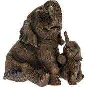 RRP £16.64 Elephant With Calf Figurine By Lesser & Pavey