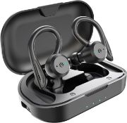 RRP £16.96 APEKX True Wireless Earbuds with Charging Case IPX