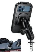 RRP £36.68 iMESTOU Waterproof Motorcycle Fork Stem Phone Mount