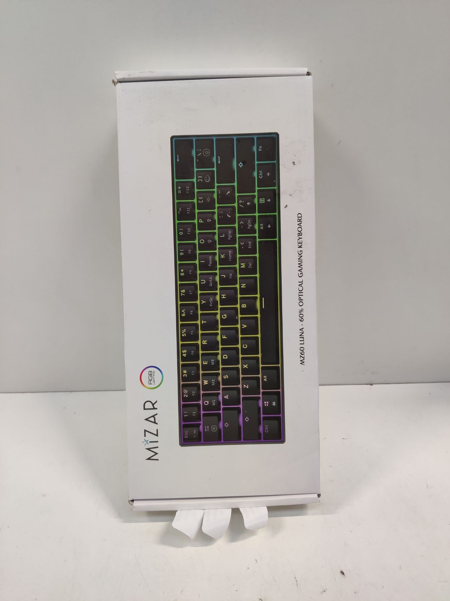RRP £55.82 Mizar MZ60 LUNA Mechanical Gaming Keyboard | 60% Keyboard - Image 2 of 2