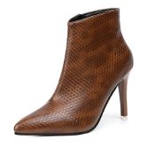 RRP £27.64 Women's Pointed Toe High Heel Boots Ladies Fashion