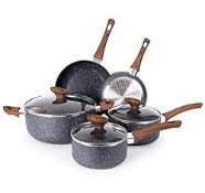 RRP £66.42 Non Stick Pots and Pans Set Induction Hob Pot Set