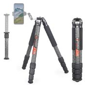 RRP £150.59 Geehope L220C Carbon Fiber Tripod 1.1"/29.0mm Max Tube