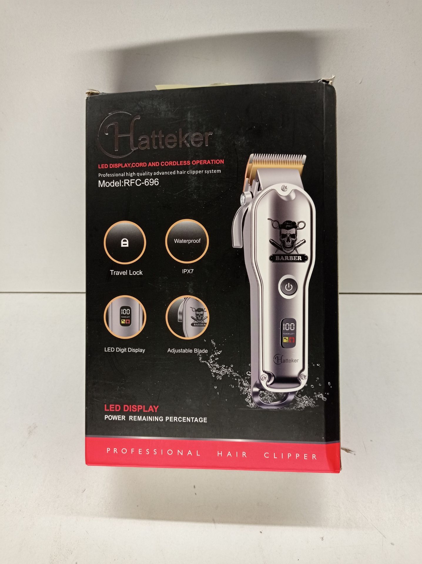 RRP £41.30 Hatteker Hair Cutting Kit Pro Hair Clippers for Men - Image 2 of 2