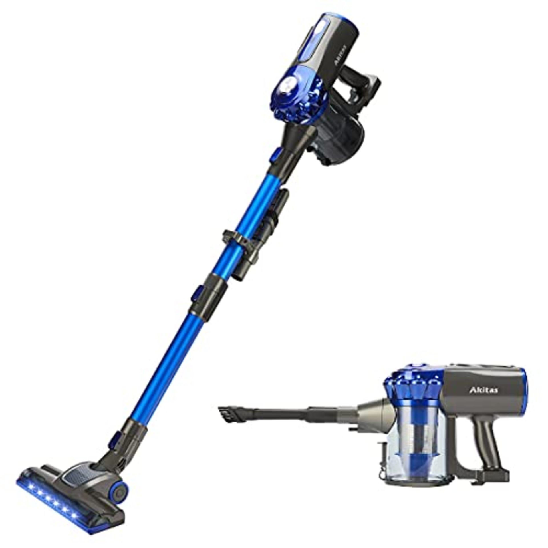 RRP £78.16 Akitas V8 22.2v 150w 3in1 Cordless Upright Handheld