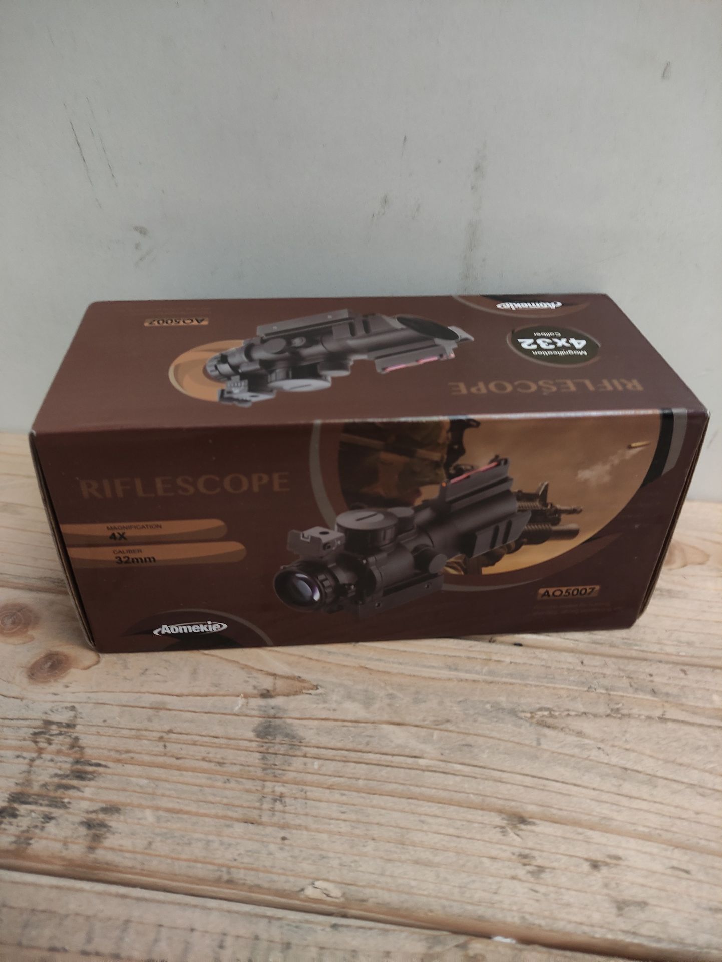 Feyachi R122 Rifle Scope, 4X32 Red/Green/Blue Illuinated Rapid Range