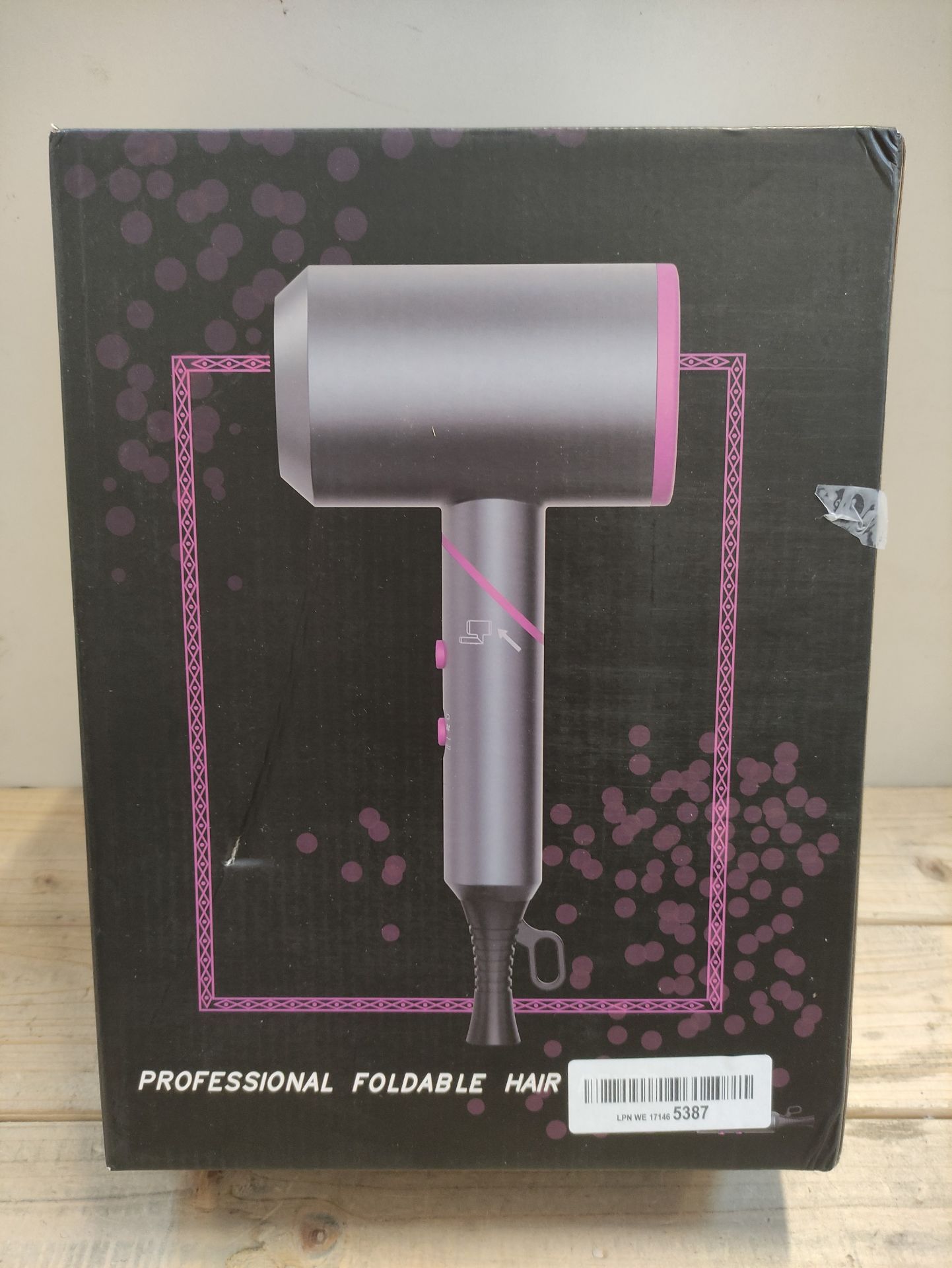 RRP £29.01 Flintronic Foldable Hair Dryer 2000W Powerful AC Motor - Image 2 of 2