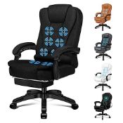RRP £182.00 ELFORDSON Office Chair with 8-Point Massage and Seat Heating