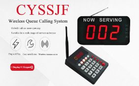RRP £91.19 CYSSJF Wireless Queue Calling System Restaurant Pager
