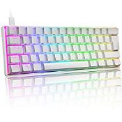 RRP £22.32 UK Layout 60% True Mechanical Gaming Keyboard Type