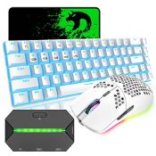 RRP £36.02 60% Mechanical Gaming Keyboard 3000mAh Bluetooth/2.4GHz