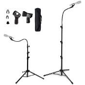 RRP £22.77 FomCcu Microphone Stand Microphone Tripod Adjustable