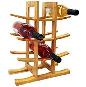 RRP £16.71 12 Bottle Wine Rack | Wine Racks Free Standing | Wine