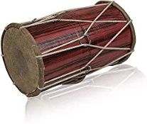 RRP £21.79 Handmade Wooden & Leather Classical Indian Folk Tabla